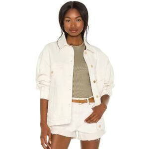 Frame Le Oversized Denim Jacket size S